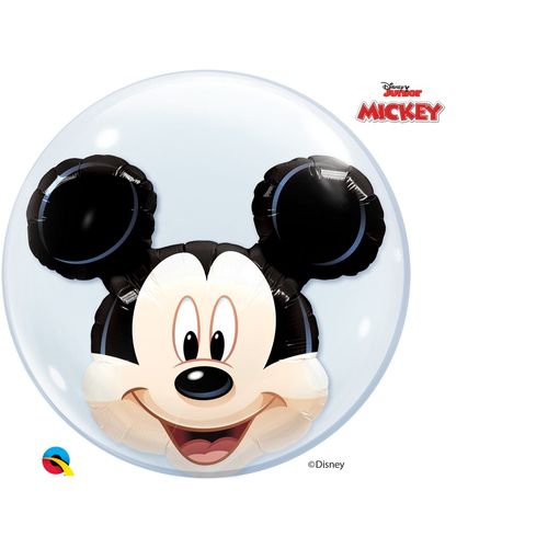 Balão Bubbles Duplo 24 Polegadas - 61cm - Mickey Disney - Qualatex