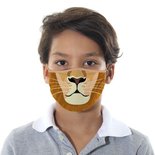 Máscara de Proteção Infantil - Leão - Mask4all