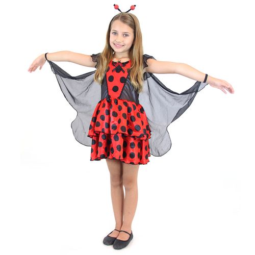 Fantasia Joaninha Luxo Infantil