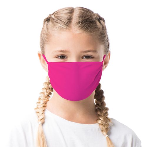 Máscara de Proteção Infantil - Lisa Rosa - Mask4all