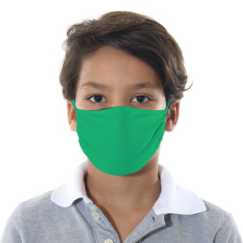 Máscara de Proteção Infantil - Lisa Verde - Mask4all