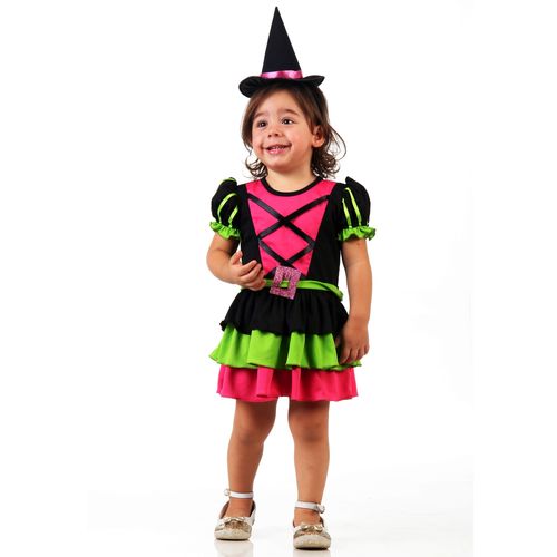 Fantasia Bruxa Divertida Bebê - Halloween