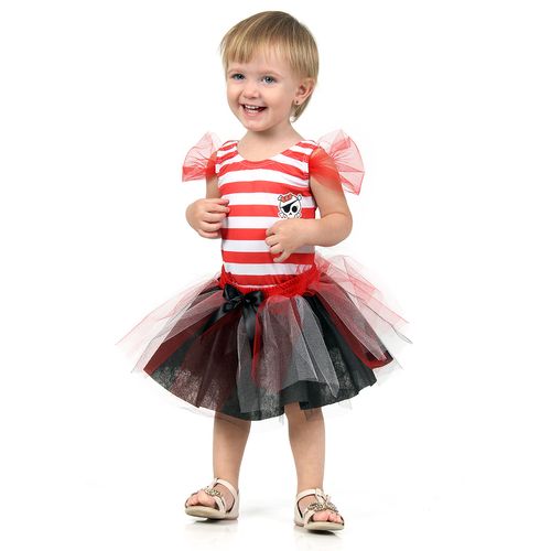 Fantasia Piratinha Bebê - Dress Up - Carnaval