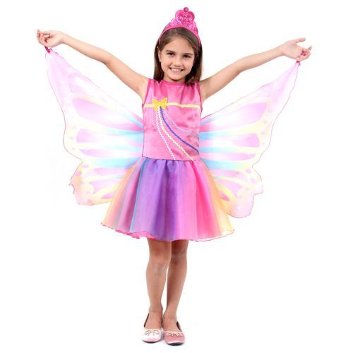 Fantasia Barbie Dreamtopia Fada Infantil - Original