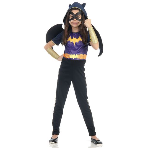 Fantasia Bat Girl Infantil - DC Super Hero Girls - Original