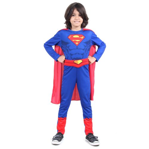 Fantasia Super Homem Infantil - Liga da Justiça - Original