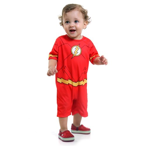Fantasia Flash Bebê - Liga da Justiça - Original