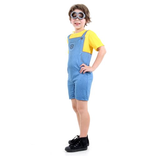 Fantasia Minions Infantil Curto - Original