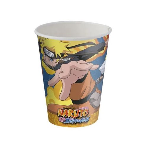 Copo Papel 200ML 8 Unidades - Naruto - Festcolor