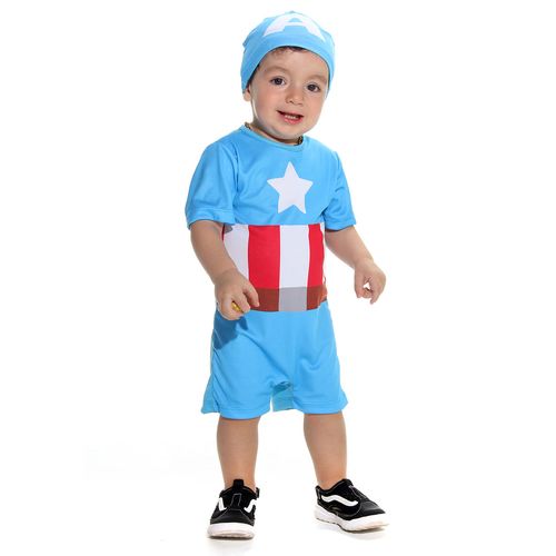 Fantasia Capitão América Bebê - Vigadores - Marvel