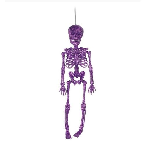 Esqueleto Enfeite Halloween Roxo - Cromus