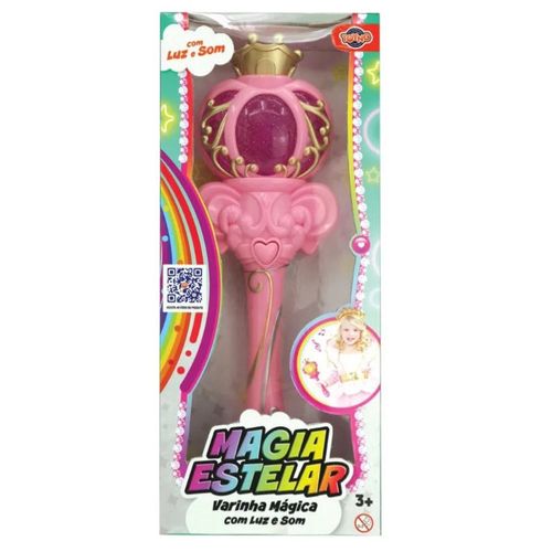 Varinha Mágica Rosa de Princesa com Luz e Som - Toyng