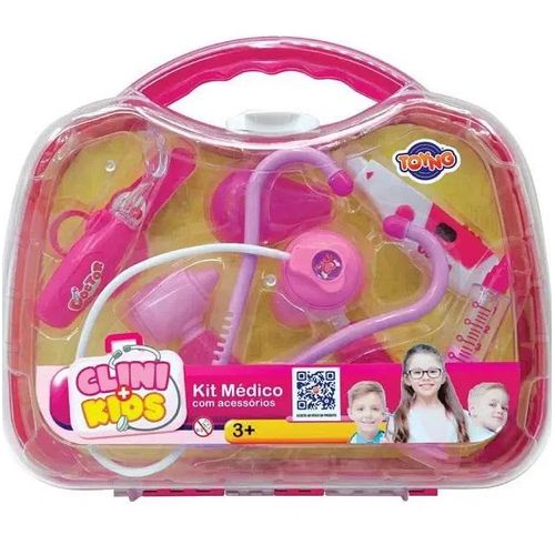 Kit Médico Rosa na Maleta G - Toyng