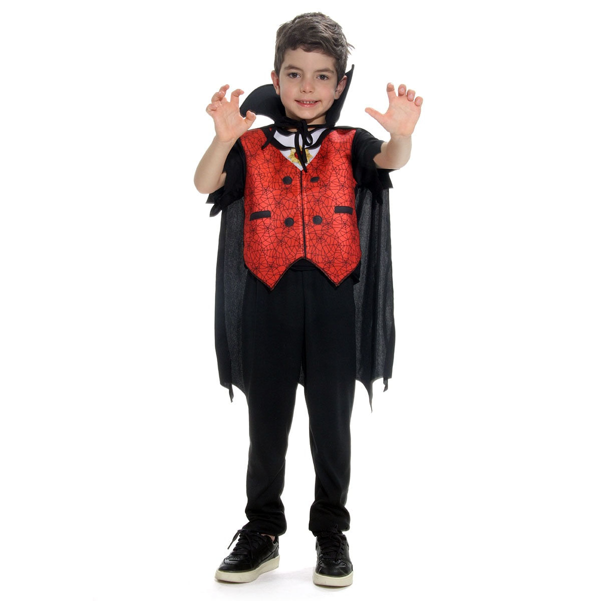 Conjunto Fantasia Infantil Unissex Vampiro - Bem vestir