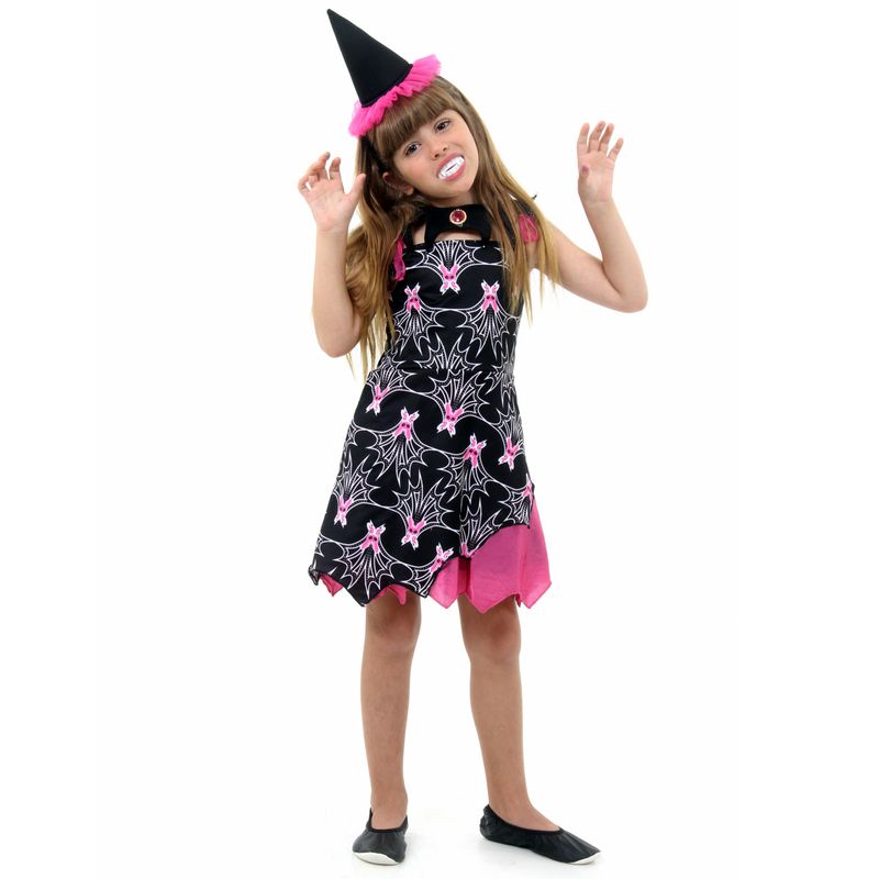 Fantasia Vampira Katrina Infantil - Halloween