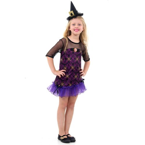 Fantasia Vampira Clássica Halloween Infantil