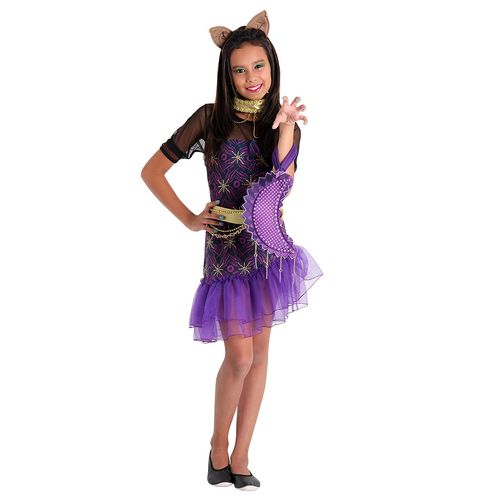 Fantasia Clawdeen Câmera e Ação Infantil - Monster High