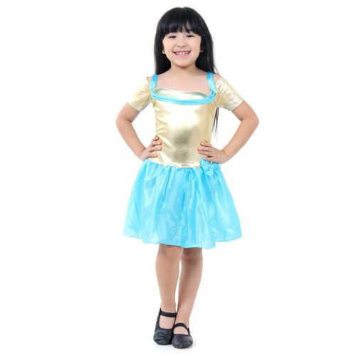Fantasia Princesa Dourada Infantil -  Era uma Vez