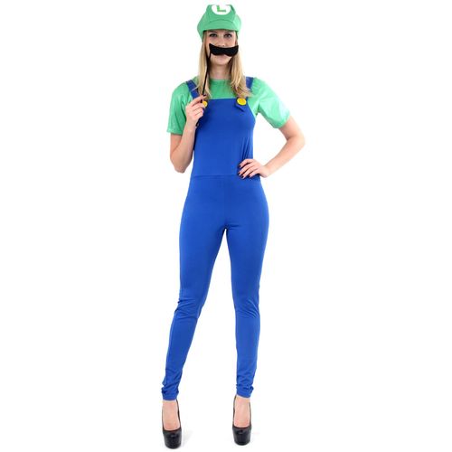 Fantasia Luigi Feminino - Mario Bros