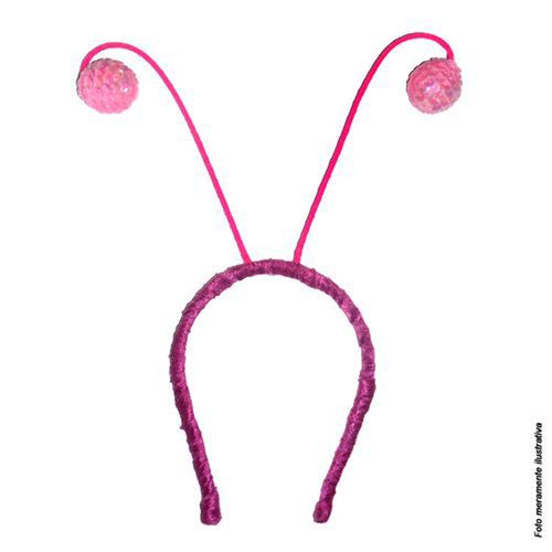 Tiara Borboleta Infantil Rosa
