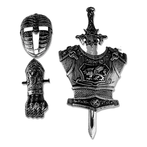 Kit Guerreiro Medieval c/ Máscara Infantil
