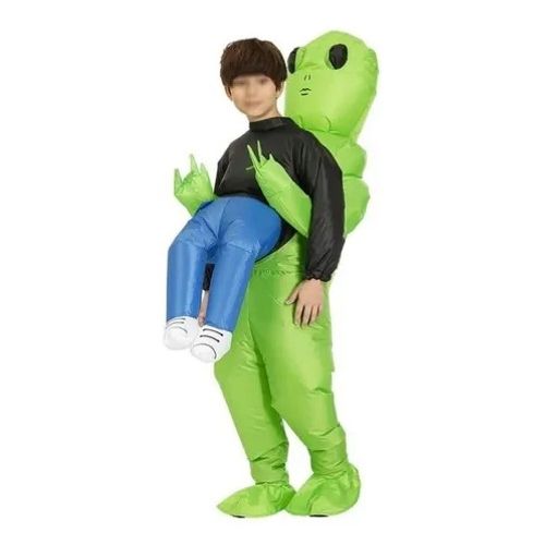 Fantasia Inflável Alien Humano Infantil