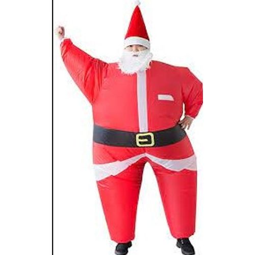 Fantasia Inflável Papai Noel Natal Adulto