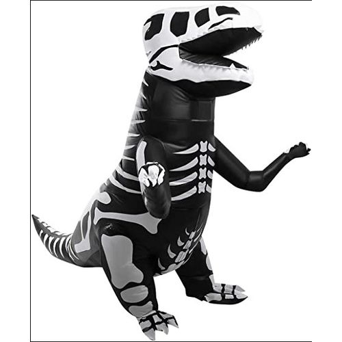 Fantasia Inflável Dinossauro T-Rex Esqueleto Infantil