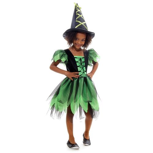 Fantasia Personagem Infantil Bruxa Halloween - FantasiAdoro
