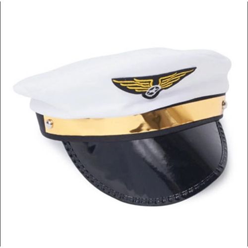 Chapéu Piloto de Avião Branco - Cromus