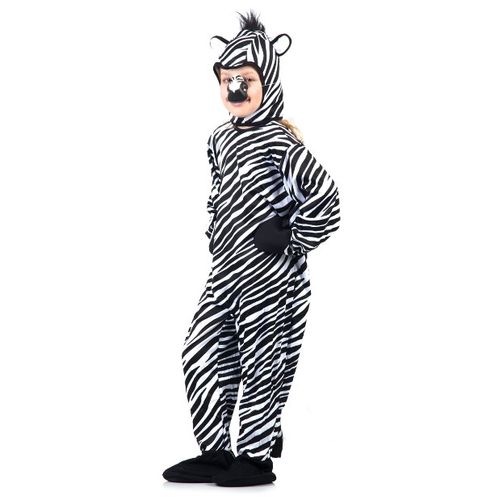 Fantasia Zebra Infantil com Capuz e Rabo