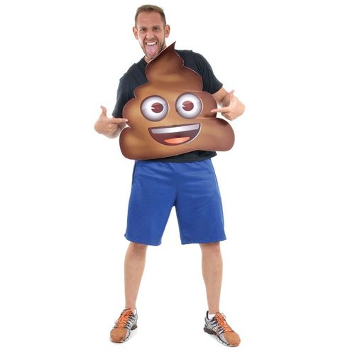 Fantasia Divertida Cocô Emoji Adulto
