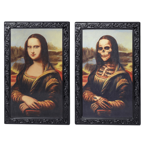 Quadro 3D Halloween - Monalisa