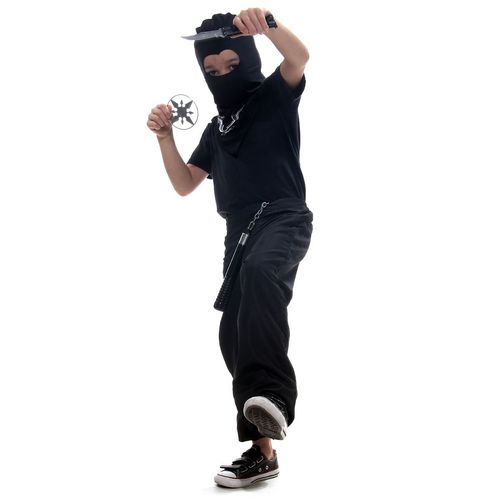 Kit Acessórios Ninja com Nunchaku e Capuz