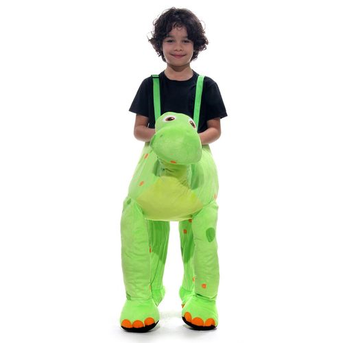 Fantasia Dinossauro de Montar Verde Claro Infantil