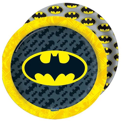 Prato Descartável Batman Geek - 08 Un