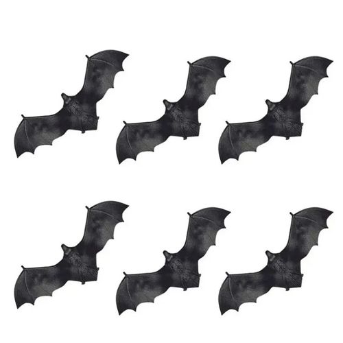 Morcegos Halloween - Kit com 6 Unidades