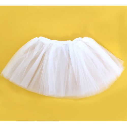 Saia de Tule Infantil Branco