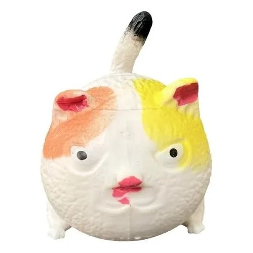 Gato de Borracha para apertar - Branco