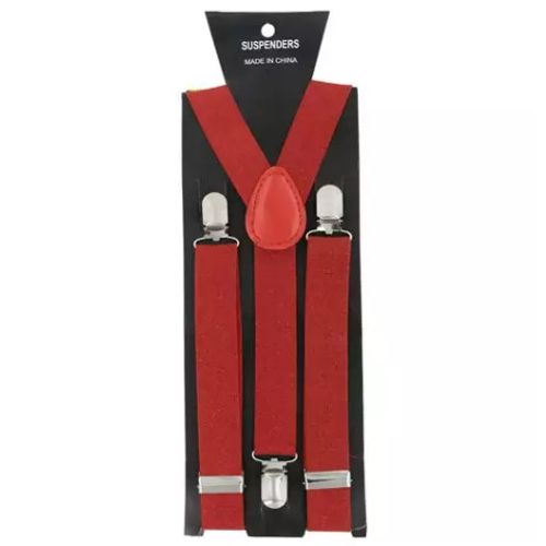 Suspensório Brilho - Vermelho