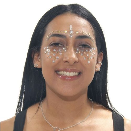 Adesivo Facial - Prata c/ Amarelo - Sortidos