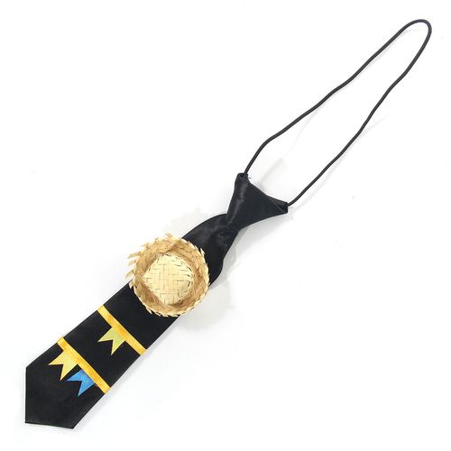 Gravata Junina Decorada 26 cm Preto Infantil - Festa Junina