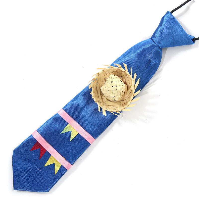 92896-Gravata-Junina-Decorada-26-cm-Azul-Infantil-Festa-Junina-2