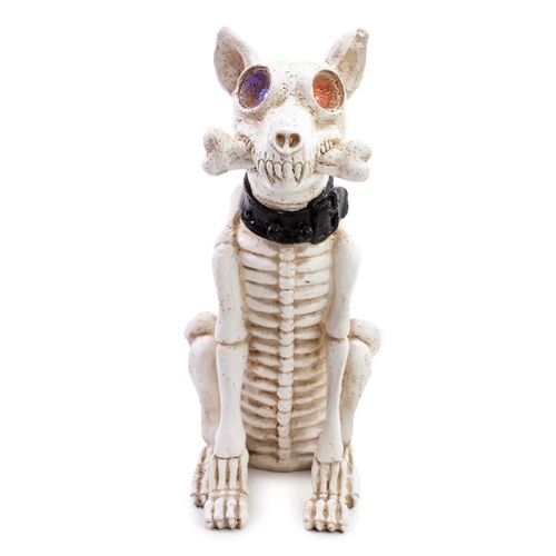 Decoração Halloween Cachorro Esqueleto Original Abrakadabra
