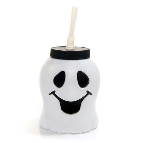 Copo Plástico Fantasminha Para Halloween Abrakadabra - Cromus