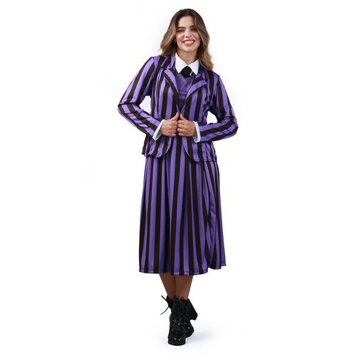 Fantasia Wanda Uniforme Roxo Feminino Adulto Halloween