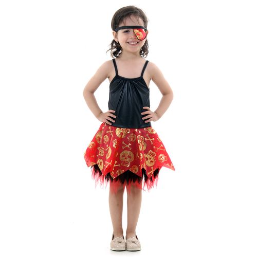 Fantasia Pirata Vestido Infantil