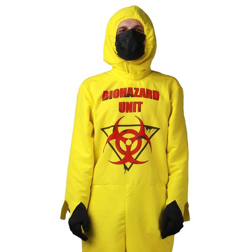 Fantasia De Halloween Infectado Adulto Macacão Com Capuz