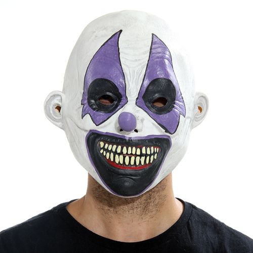 Máscara Palhaço Sorridente Halloween Abrakadabra Fantasias