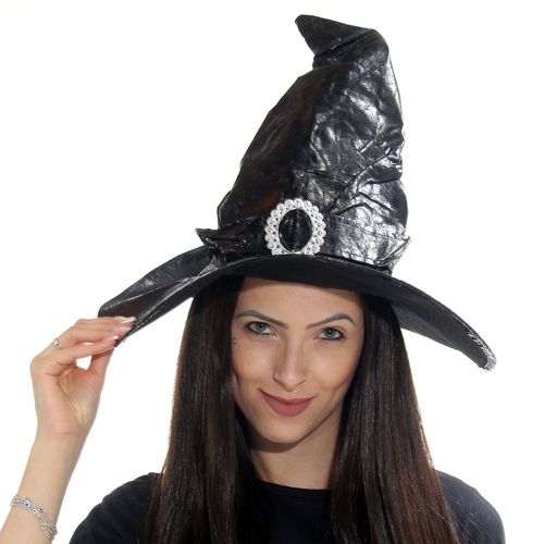 Chapéu Luxo De Bruxa Para Halloween Abrakadabra Fantasias